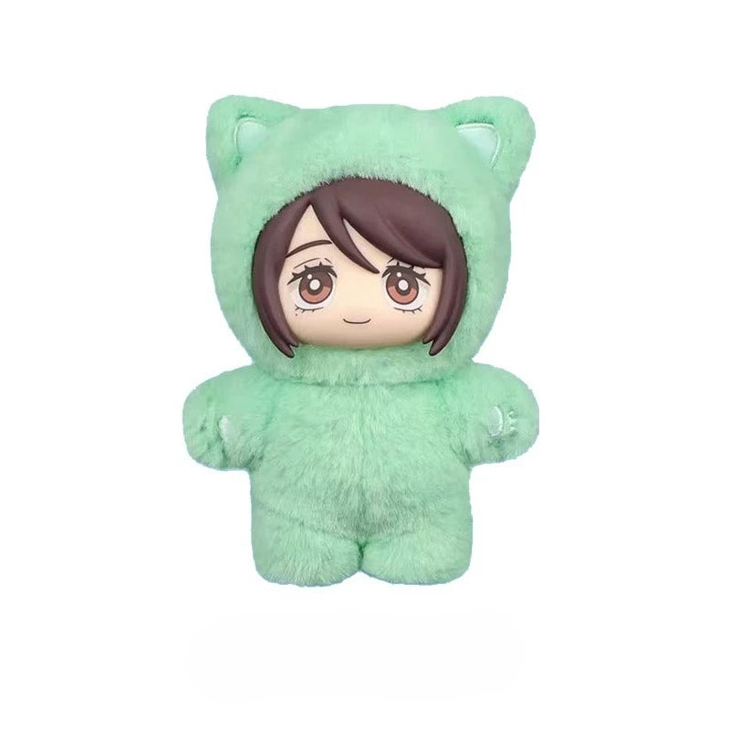 Jujutsu Kaisen Battle V2 Cat Paradise Party Series Art Collectible Blind Box Toy Cute Plush Doll Anime Periphery Surprise Gift