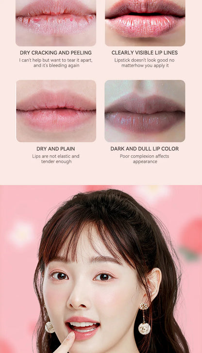 Shiji Strawberry Temperature-Changing Lip Balm — Intense Hydration, Protects and Softens Lips, Perfect for Students