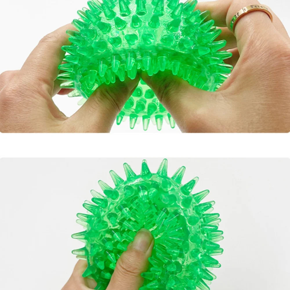 Bite Resistant Pet Chew Ball Toys for Small Large Dogs Elastic Buoyant Squeaky Puppy Big Dog Toy Border Shepherd Collie Supplies