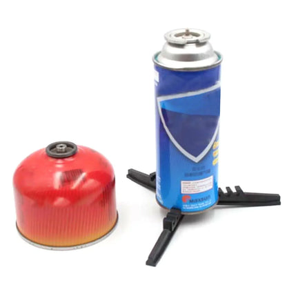 Outdoor Camping Gas Tank Rack Lightweight Foldable Canister Tripod Stand Base Bottle Shelf Gas Cylinder Stove Accessories