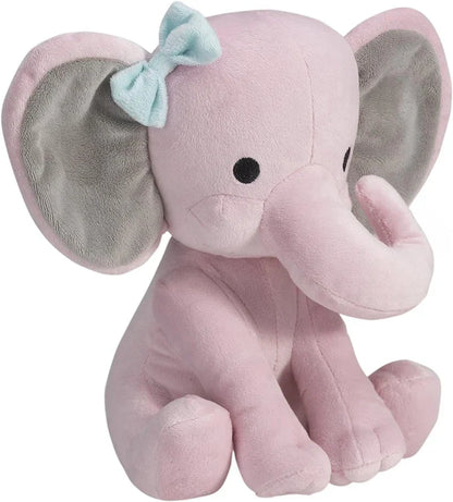 25cm Gray Elephant Stuffed Plush Toys Kawaii Animals Soft Sleeping Stuffed Pillow Doll Plushie for Baby Room Decorative Gifts