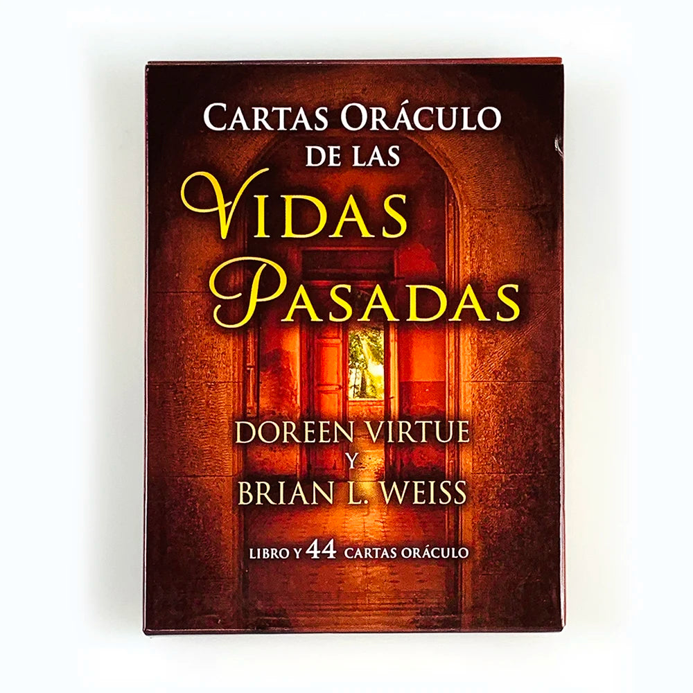 Spanish Past Of Life Oracle Cards A 44pcs Fortune-Telling Divination Edition Board Games Cards Game,Meditation & Gifts