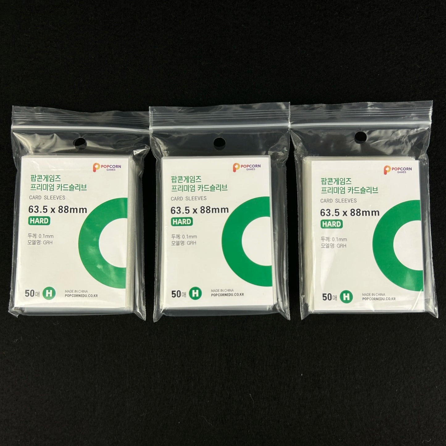 50pcs Korea Card Sleeves Clear Acid Free CPP HARD Photocard Holographic Protector Film Album Binder Photo Popcorn Card