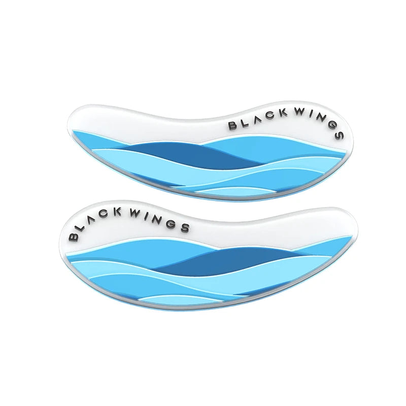 Blackwings 6 pairs of silicone eye patches are suitable for dark circles and puffy, reusable female cooling gel eye mask.