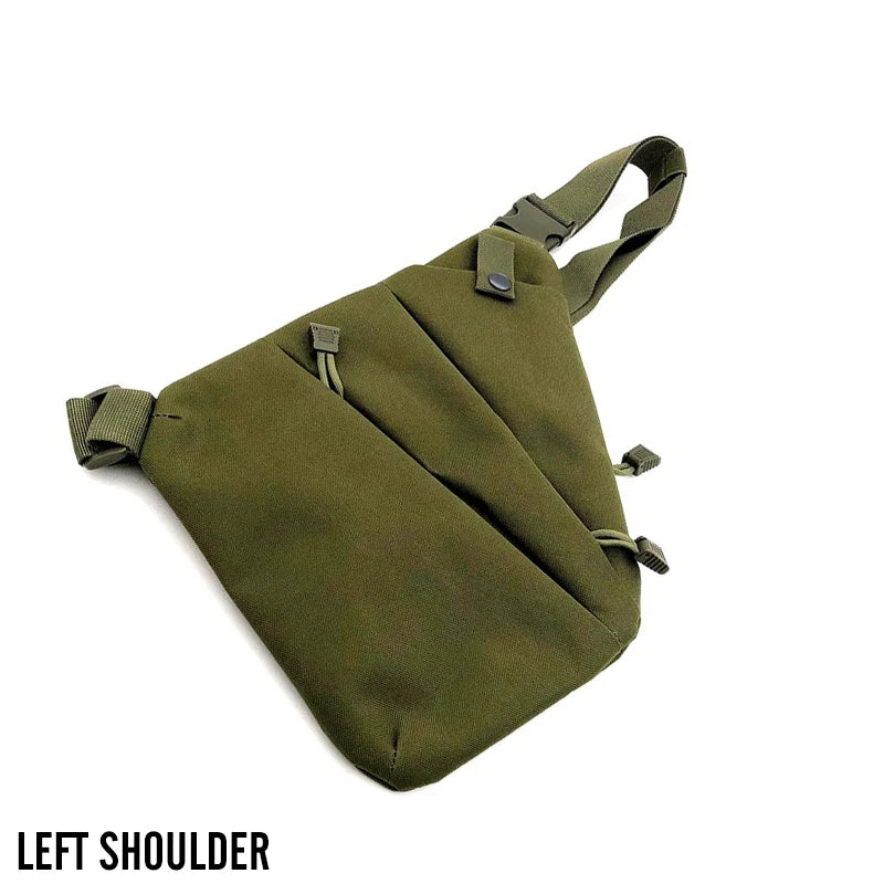 Multifunctional Concealed Tactical Storage Gun Bag Holster Men's Left Right Nylon Shoulder Bag Anti-theft Bag Chest Bag Hunting