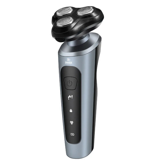 Men's Intelligent Rechargeable Shaver Wet/Dry Beard Razor ABS Tondeuse Dissolving Beard Rechargeable Razor for Smooth Skin