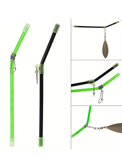 20pcs Sea Fishing Anti-Tangle Feeder Boom Luminous Anti Tangle Booms With Snap Tube Balance Connector Tackles Pesca Tools