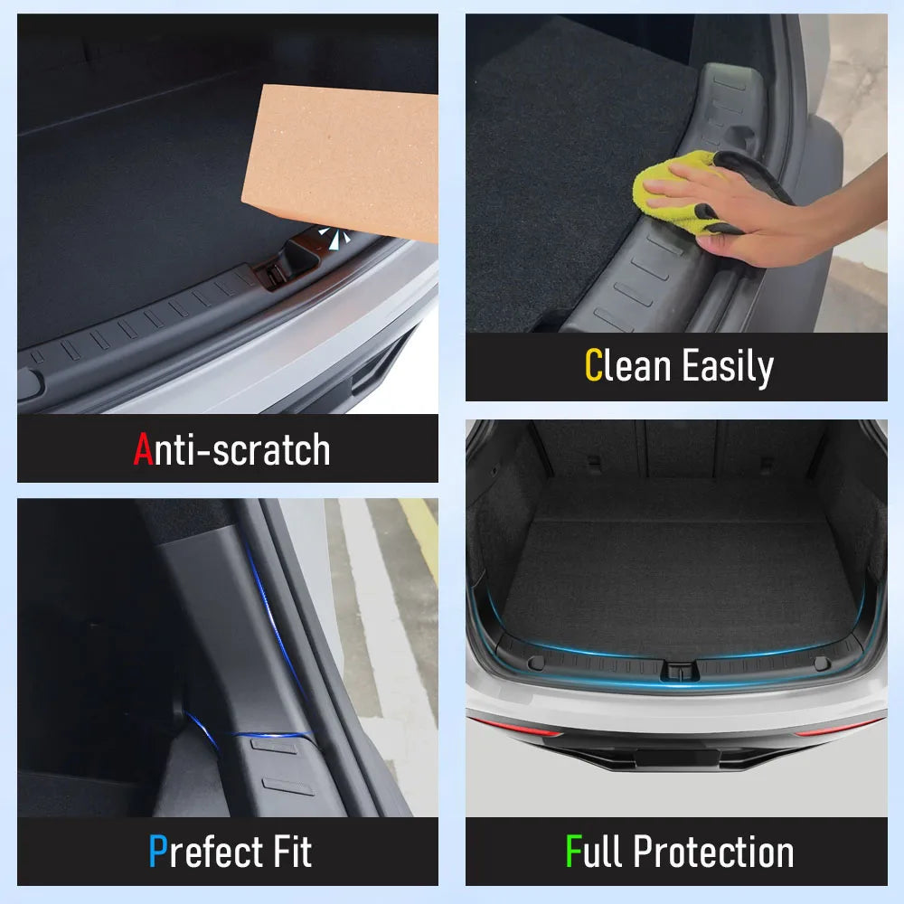 Rear Trunk Bumper Protector Guard For Tesla Model Y Juniper Launch Accessories 2025 2026 Trunk Threshold Sill Cover Mat Plate