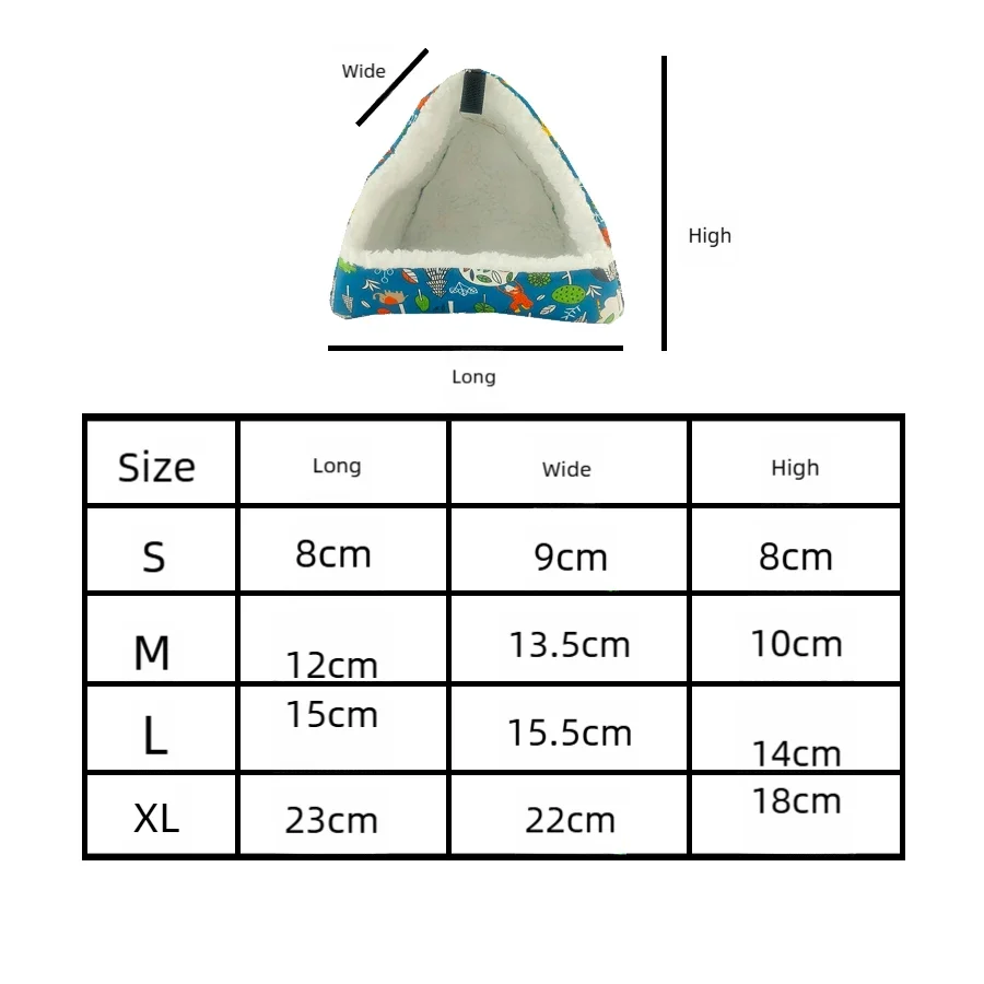 Parrot Hamster's Nest Insulation Cotton Nest Bird's Nest Fleece Thickened Winter Little Favored One Parrot Hamster Supplies