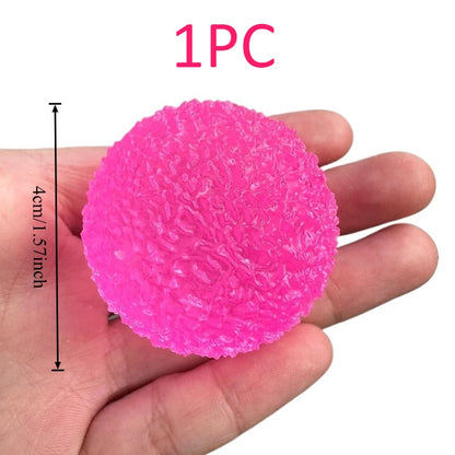 Ice Ball Maltose Squishy Toys Blue Mochi Sensory Fidgets Toy Simulated Transparent Anti Stress Slow-rebound Decompression Toy
