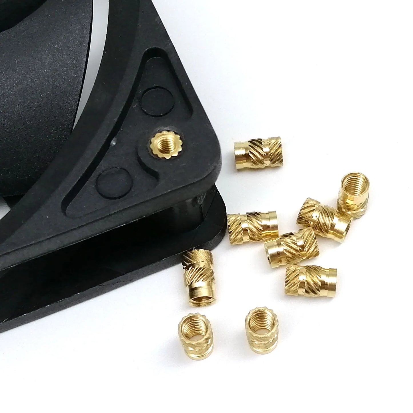 HZYUEGOU M1 M1.2 M1.4 M1.6 M2 M2.5 M3 M4 M5 M6 Hot Melt Heat Injection Molding 3D Print Brass Copper Embed Knurled Insert Nut