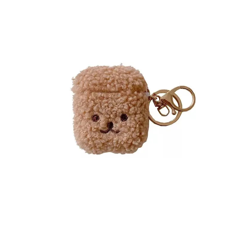 New Cartoon Cute  Case For Airpods 1 2 3 4 Pro2 Cases 3D Silicone Teddy Dog Wireless Earphone Anti-lost Protective Cover