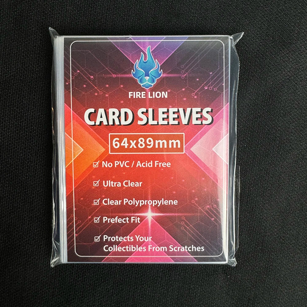 100PCS Transparent Standard Size Inner Card Sleeves 64X89MM Japanese Size 61X88MM MGT/YGO Card Protector for Double-sleeving