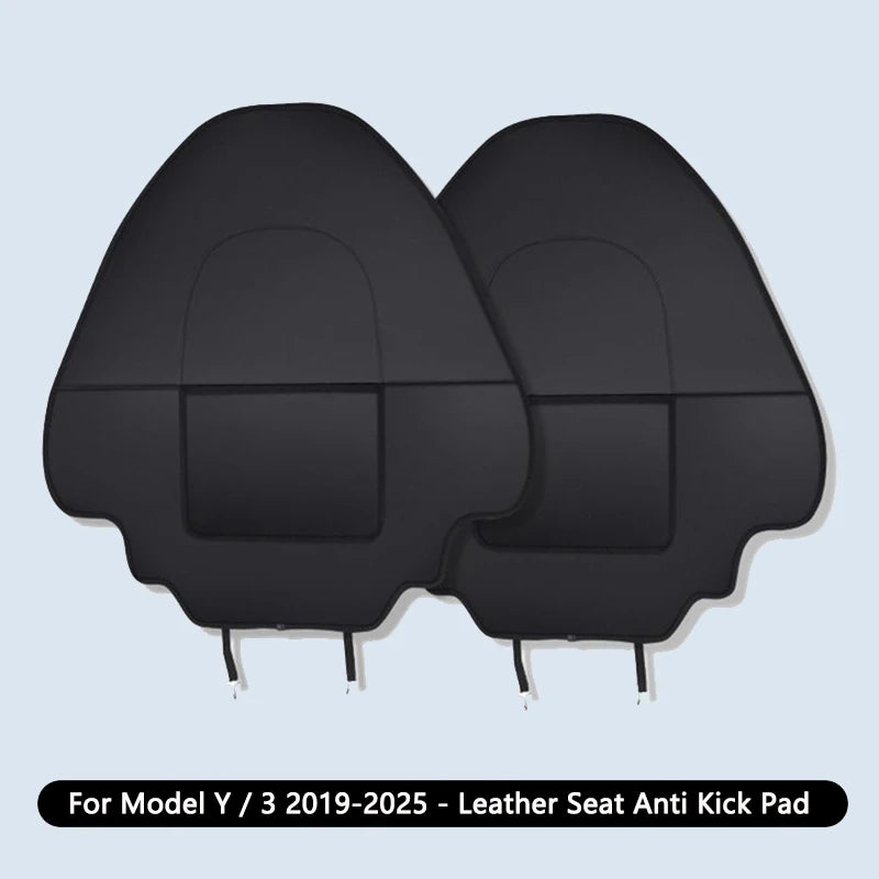 Car Seat Anti Kick Pad For Tesla Model Y Juniper Leather Full Surround Seat Back Anti Scratch Protector Car Interior Accessories