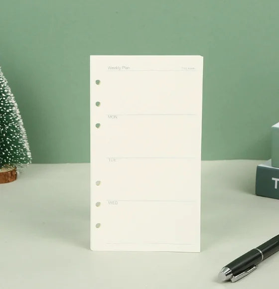 45 Sheets A5 A6 A7 Loose Leaf Notebook Refill Spiral Binder Inner Page Line Blank craft  Grid Inside Paper Stationery