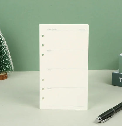 45 Sheets A5 A6 A7 Loose Leaf Notebook Refill Spiral Binder Inner Page Line Blank craft  Grid Inside Paper Stationery