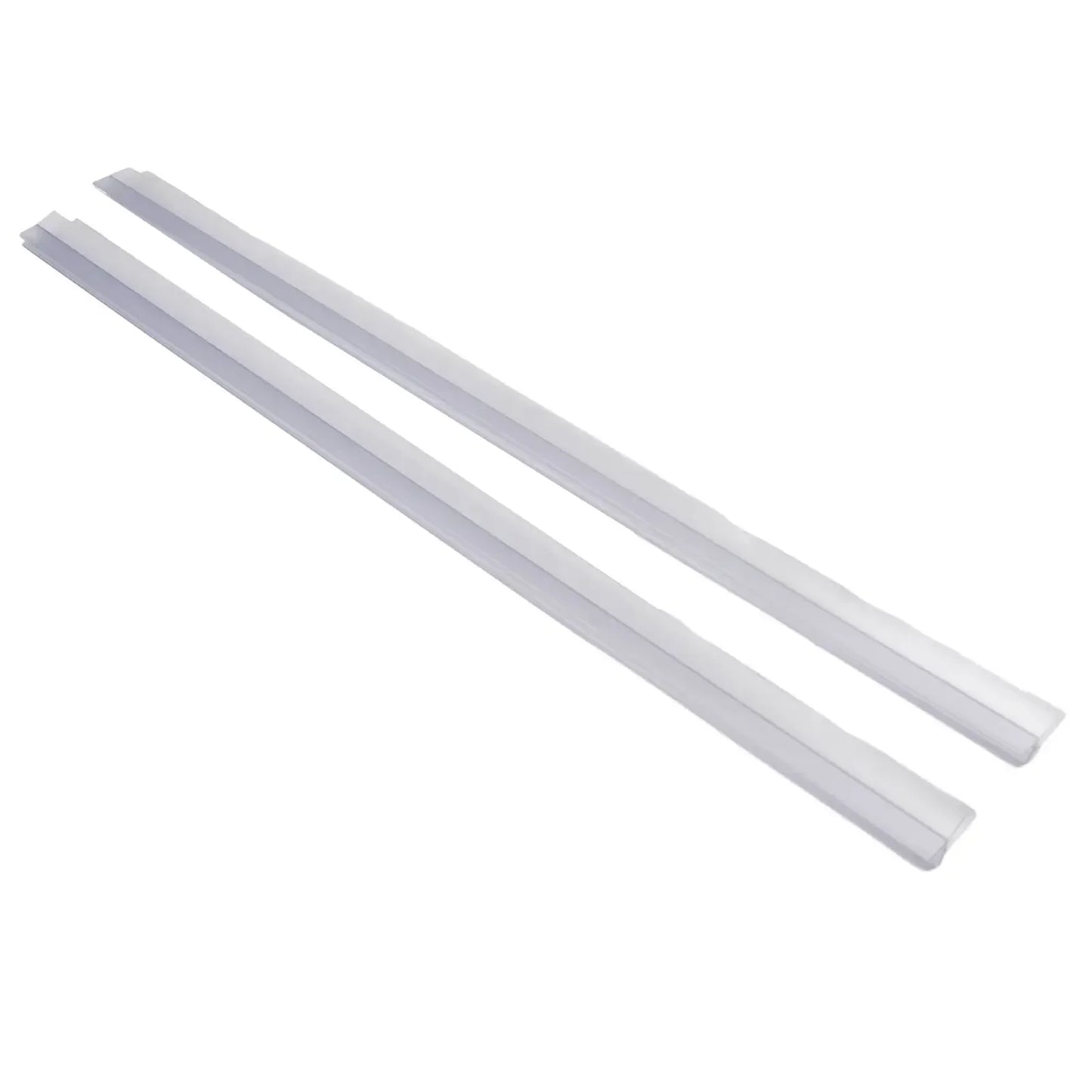2pcs Bathroom Shower Screen Door Seal Strip PVC 4-6mm Glass Door Bottom Stripping Seal Sweep Water Blocking Strips 50cm