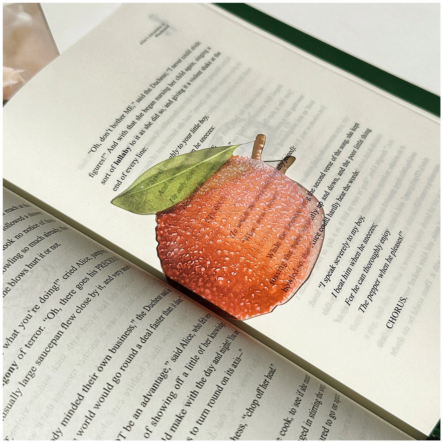 Delicate Transparent Acrylic Apple Bookmark Reading Mark Student Gift Premium Feeling Cute Grape Tomato Bookmarks
