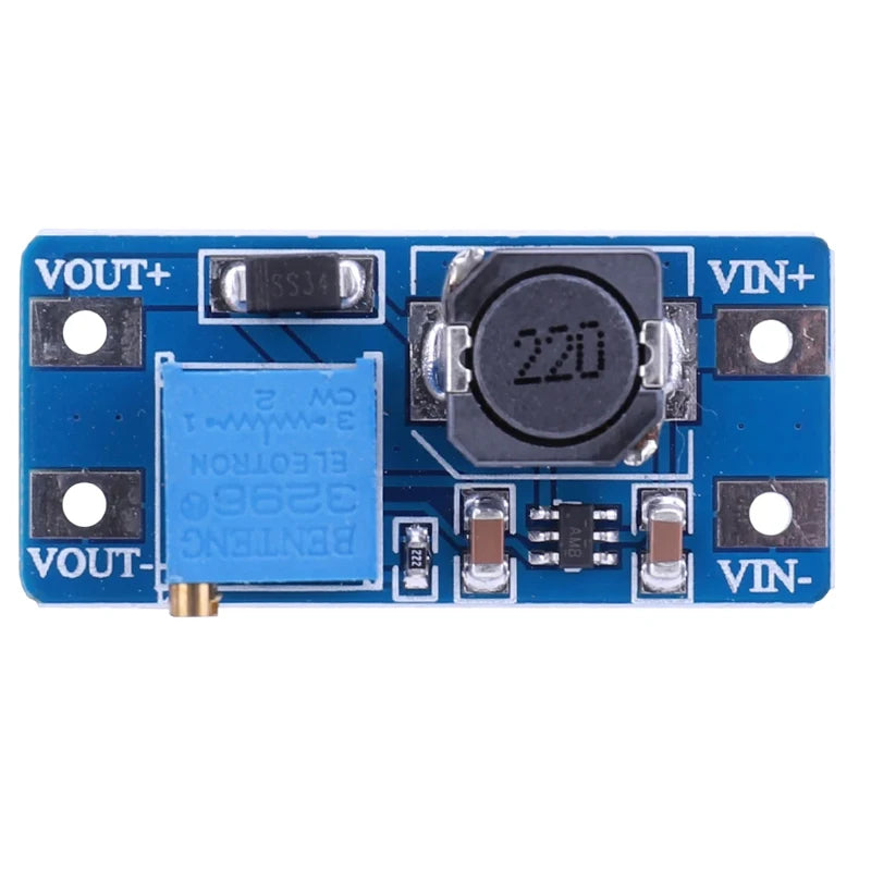 2pcs MT3608 Adjustable Boost Module DC-DC Step Up Converter Module 2A Max 2V-24V To 5V 9V 12V 28V Booster Power Supply Board