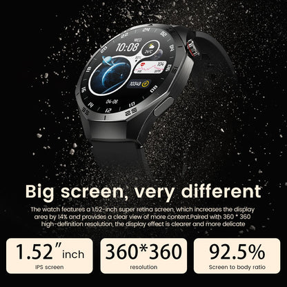 2025 New GT5 Pro Smart Watch Men AMOLED Screen GPS Motion trajectory Heart Rate Monitr Bluetooth Call SmartWatch Waterproof Band