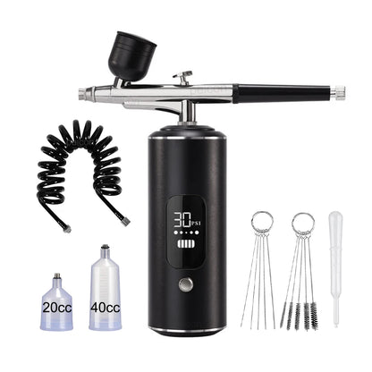 Airbrush with Compressor Portable Airbrush Painting Mini Spray Gun for Painting Paint Crafts Airbrush Compressor Paint Spray Gun