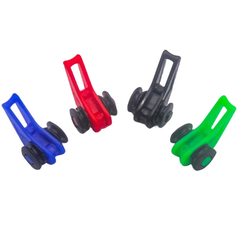 10PCS Fishing Bait Holder Hooks with Safety Keeper Plastic Lure And 2 Rubber Rings Fishing Rod Pole Tackle for Angling