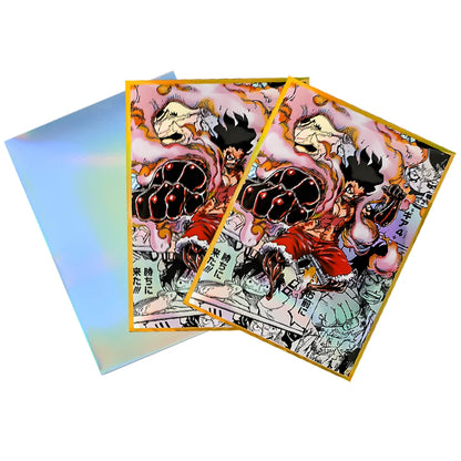 60Pcs 67x92mm Anime One Piece Card Sleeves Ace Luffy Zoro Shanks Empress Nami OPCG PTCG /MTG/PKM Trading Cards Protector Case