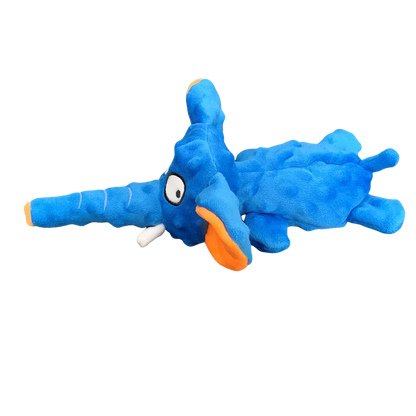 Small Plush Raw Dog Toys Squeak Elephant Shell Durable Toy Dogs Chew Interactive Indestructible Dog Sound Toy Puppy Pet Supplies
