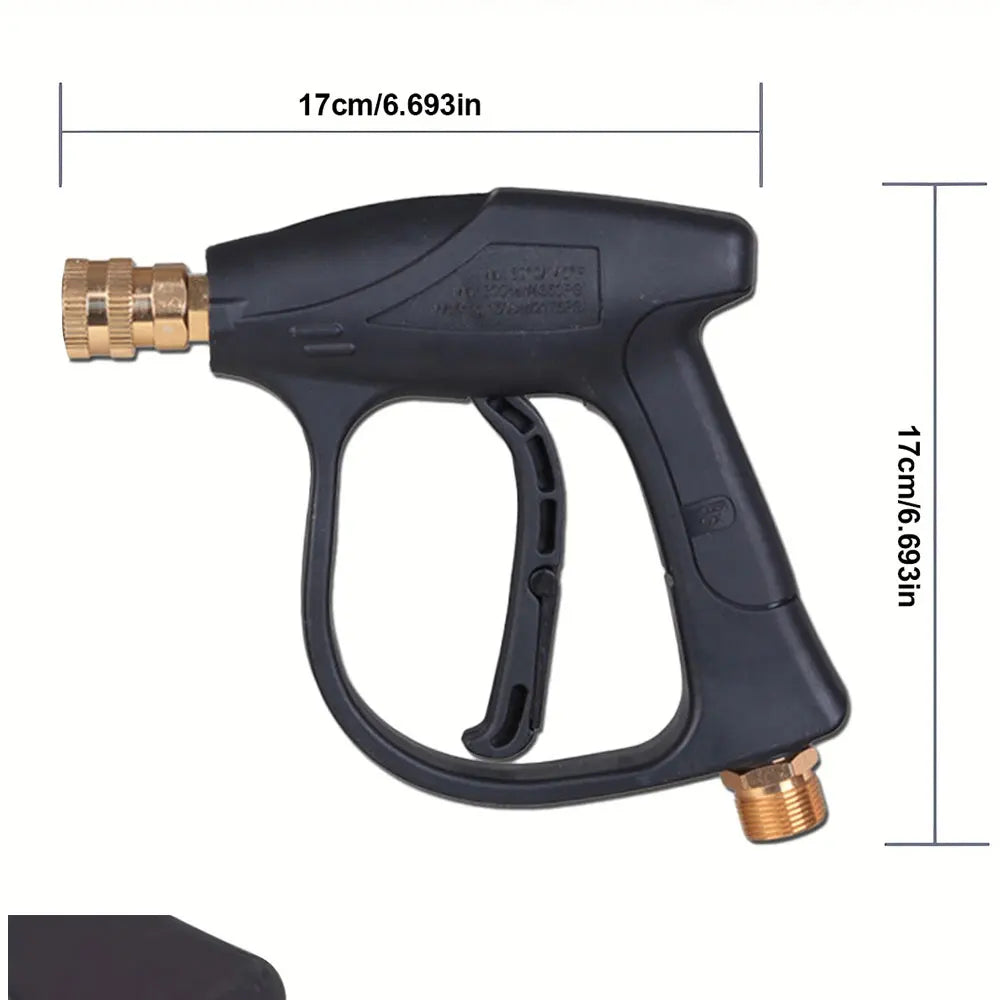 2175PSI High Pressure Washer Gun - M22-14&1/4" Quick Connect with 5 Color Nozzles, Lightweight Compact Gun for Car Cleaning