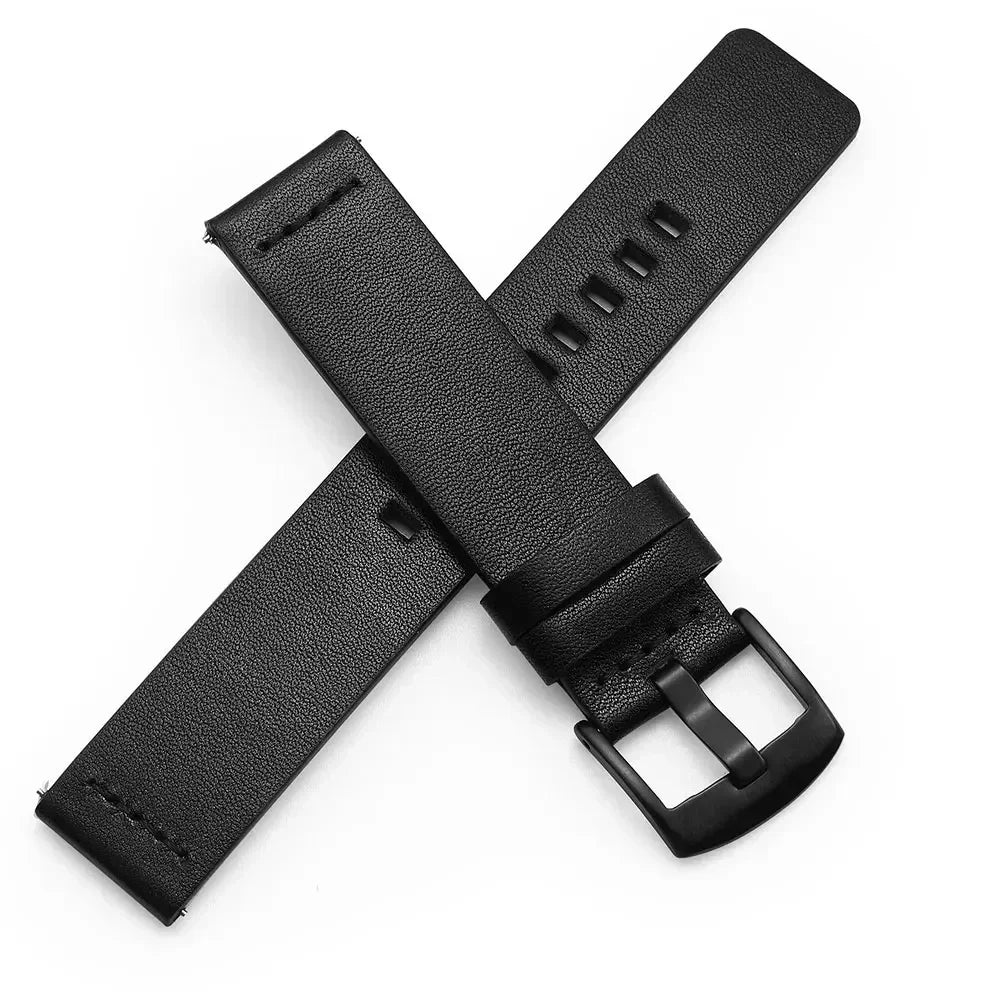 20mm 22mm Watch band Quick release Leather Strap for Samsung Galaxy Watch 3 Active2 40 44mm huawei watch gt 2 WatchBand 18 24mm