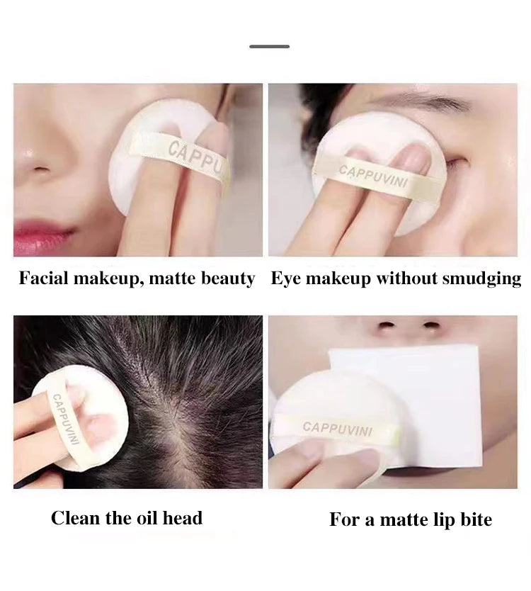 Cappuvini Velvet Mist Set Makeup Powder Fine and Non sticking Powder Mist Face Matte Holding Makeup Clear Honey Powder