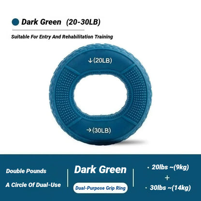 Silicone Finger Grip Circle For Adults Wrist Support Hand Strengthener Rehabilitation Training Double Strength Ring