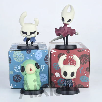 Aixlan 4PCS Set Hollow Knight Figure Hornet 6-9cm Cute Edition Hollow Knight PVC Action Figure Amine Collectible Figurine