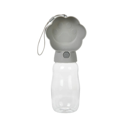2in1 Pet Portable Water Bottle for Small Medium Dogs Cats Food Feeder Leakproof Dog Drink Bowl Outdoor Pet Puppy Water Dispenser