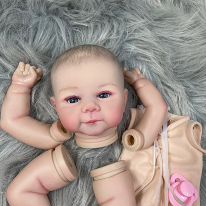 19 inches Already Painted Bebe Juliette Doll Kits Vinyl Reborn Doll Unassembled DIY Mold Reborn Doll Kit Gift