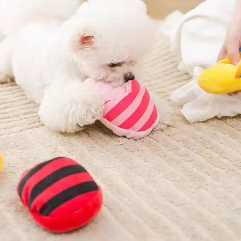 Pet Toys Squeaker Plush Slipper Shaped Puppy Dog Sound Chew Play Toys for Dog Cats Funny Dog Products Outdoor Training Toy