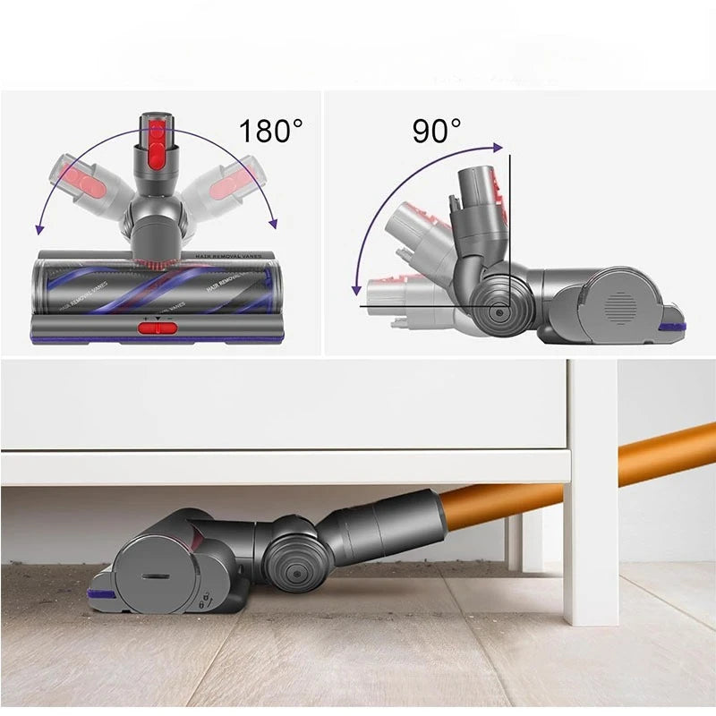 High Torque Anti-Tangle Brush Head for DysonV8 V7 V11 V15 V10 Models Attachment with Adjustable Suction Premium Vacuum Accessory