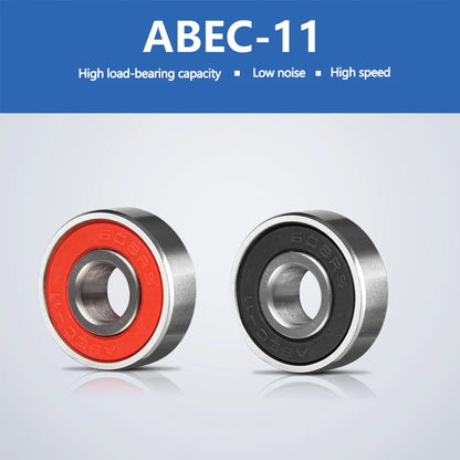 8PCS ABEC-11 High-Speed Bearing 608RS Is Suitable for Skateboard Long Board Inline Roller Skates, Ice Skates, and Low-Noise