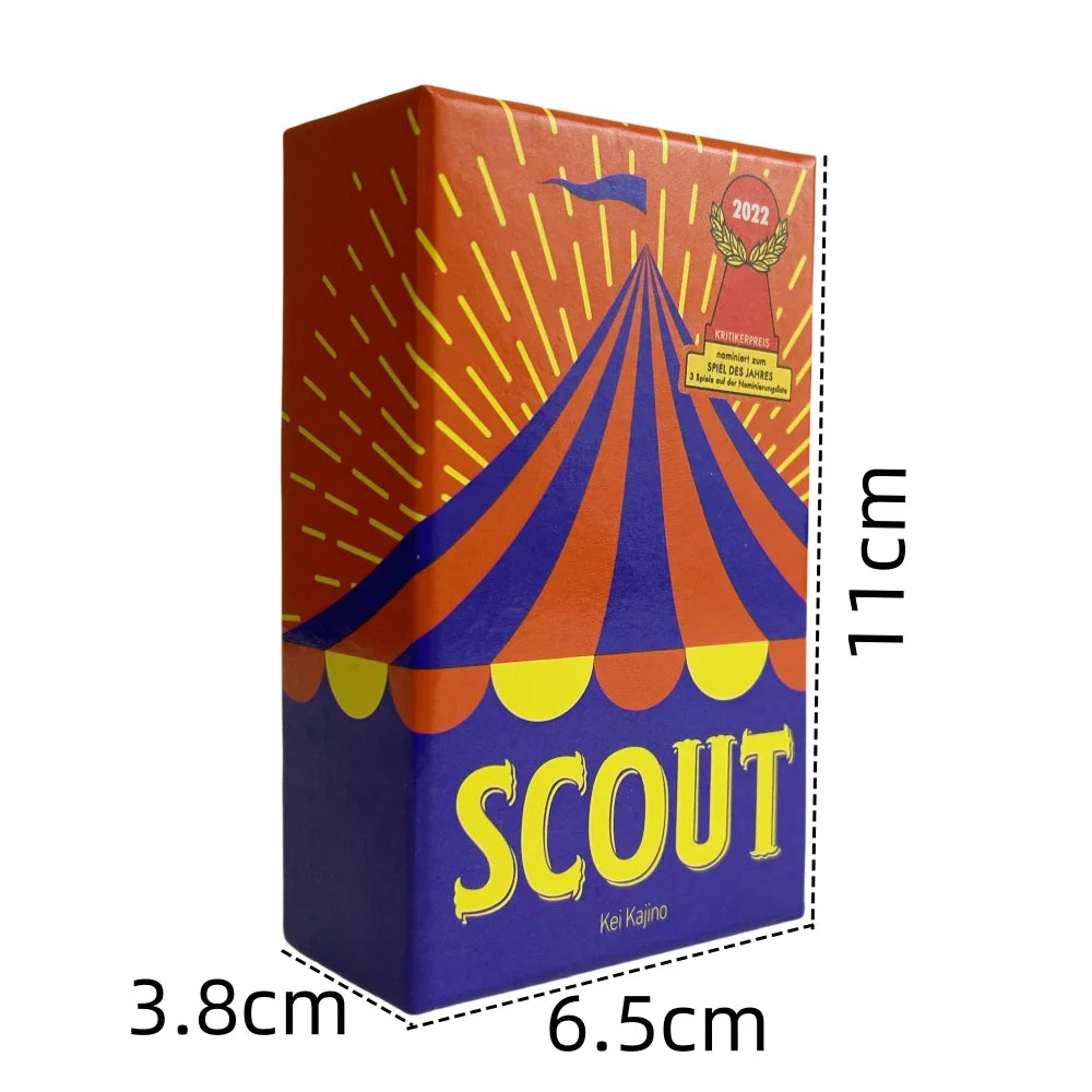Scout Card Game Circus Scout Board Game 2-5 People Poker Card Deck For Party