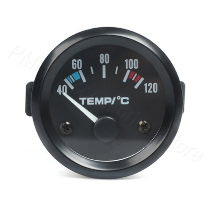 Vehicle Meter 12V Automobile Car Gauge 2" 52mm Water Temp Oil Temp Oil Press Fuel Volts Oil press kg Ammeter Gauge Black Shell