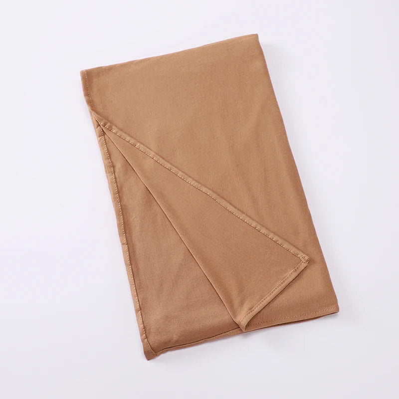 Premium Jersey Instant Hijab Good Stitch Stretchy Jersey Scarf Malaysia Wraps Plain Muslim Turban Headband Shawls Supplier