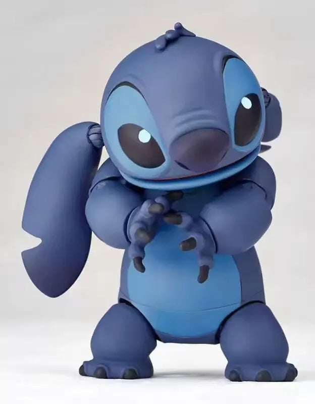 2025 New Kaiyodo Stitch Action Figure Revoltech Stitch Figurine Joint Mobile Model Toys Ko Version Collection Children Gifts