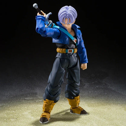 Anime Dragon Ball Z Figures Shf Super Saiyan Trunks Action Figure Collection Model 15cm Future Boy Torankusu Movable Toys Gifts