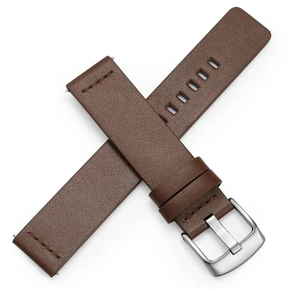 20mm 22mm Watch band Quick release Leather Strap for Samsung Galaxy Watch 3 Active2 40 44mm huawei watch gt 2 WatchBand 18 24mm