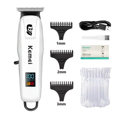 Kemei KM-PG809A KM-PG232 KM-3382 Professional Hair Clipper Set USB Charging Rechargeable Electric Shaver Cordless Beard Trimmer