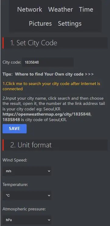 GeekMagic Ultra Smart WiFi Weather Forecast Station Bed Clock for Desktop Decoration, photo Album with Gif Animation