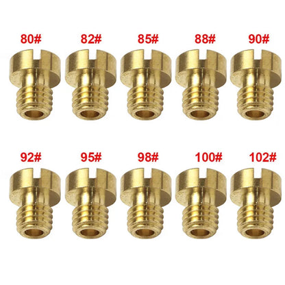 10/5pcs Carburetor Main Jet 5mm M5 Thread 5x0.75 for Dellorto SHA PHBG NC PHVA AD/DS Racing Carb JNC Injector Nozzle Size