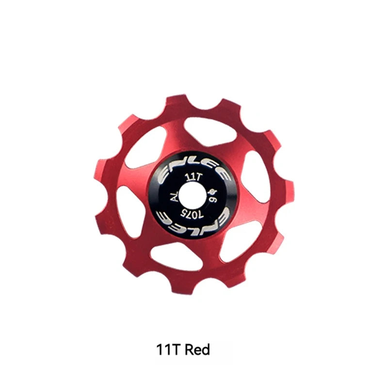 ENLEE Bike Aluminum Alloy Guide Wheel Pulley Rear Derailleur 11T 13T Guide MTB Ceramic Bearing Jockey Wheel For 4/5/6MM