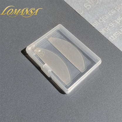 Lomansa Korea 1 Pair Reusable Silicone Eyelash Perm Lashes Rod Shield Lash Softening Pads Eyelash Curler Makeup Lash Lift Tools