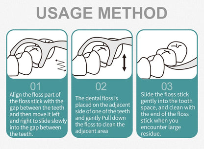 600PCS, 300PCS, 100PCS - Flosser-50PCS/Box - Cleaning interdental spaces, oral care tools